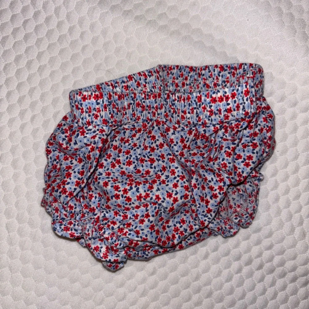 Cat & Jack Red and Blue Floral Baby Bloomers